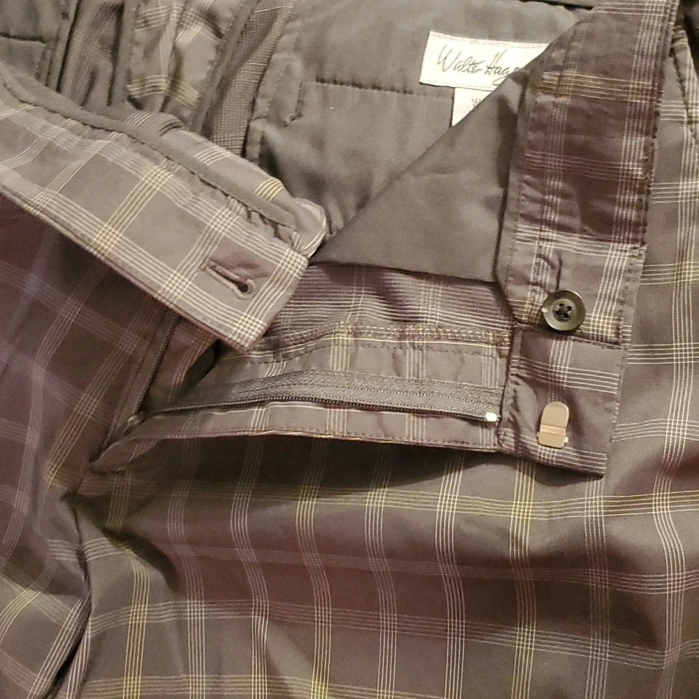 Walter Hagen men's plaid golf shorts size 34